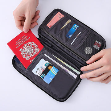 Travel Passport Purse Multifunction Credit Card Package Travel Accessories Storage Bag Waterproof Portable Card Package