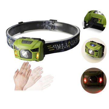 CREE 5W LED Body Motion Sensor Headlamp Rechargeable Outdoor Camping Flashlight Head Torch Lamp With USB Charging