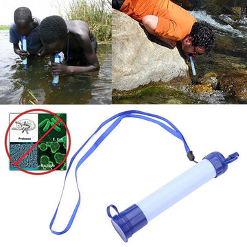 Portable Purifier Straw Water Filter Personal Survival Kit Emergency Gear Super water filtration Wild Outdoor essential Tool